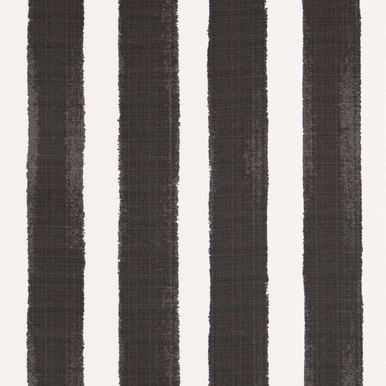 Black Stain Resistant Performance Pet Friendly Stripe Print Upholstery Fabric by The Yard - SKU: Michaela Coal